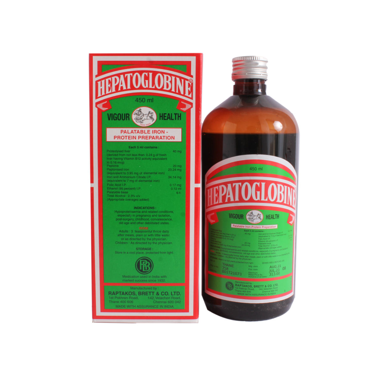 Buy Hepatoglobine Liquid 450 ml Online