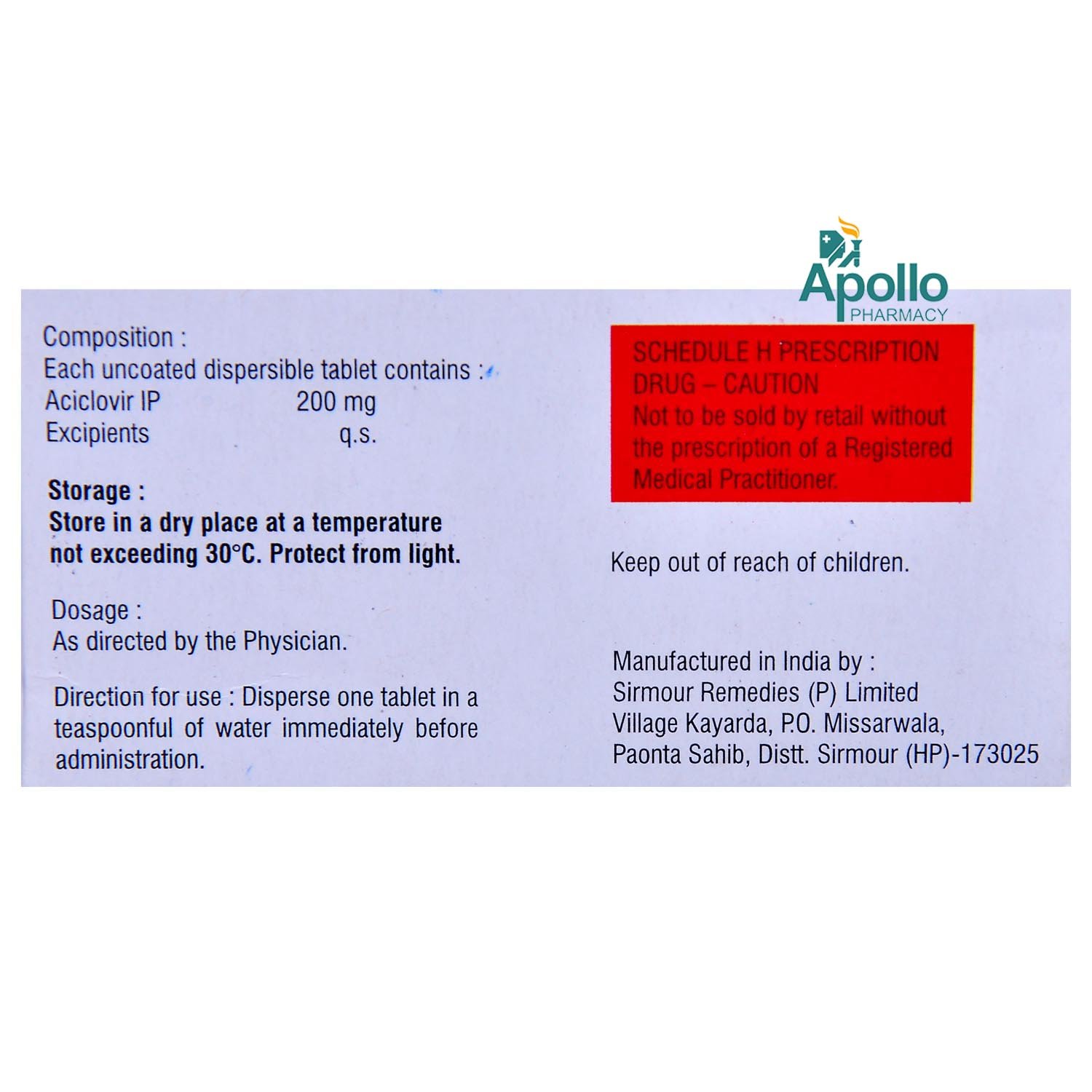 Herpikind-200 Tablet 10's, Pack of 10 TabletS Herpikind-200 Tablet 10's, Pack of 10 TabletS