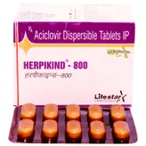 Herpikind 800 Tablet 10's, Pack of 10 TABLETS