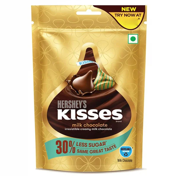 Hersheys Kisses Milk Chocolate Melt-In-Mouth Chocolates, 36 gm
