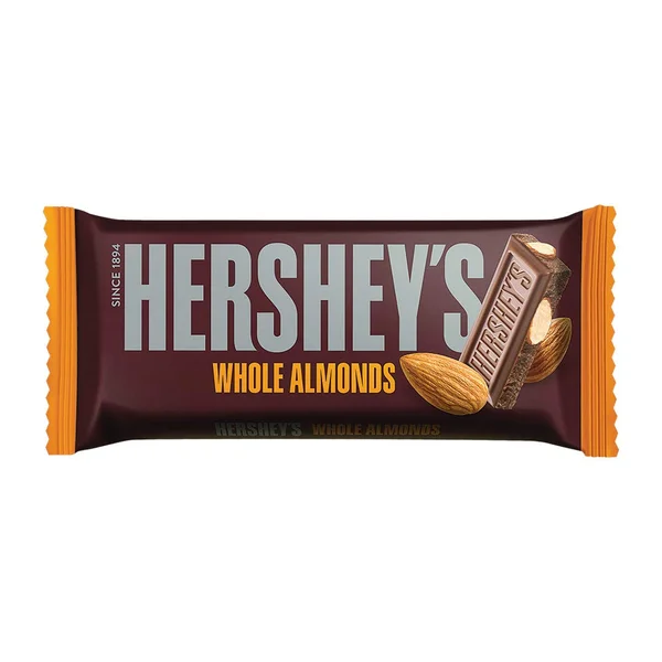 Hersheys Whole Almonds Bar, 40 gm