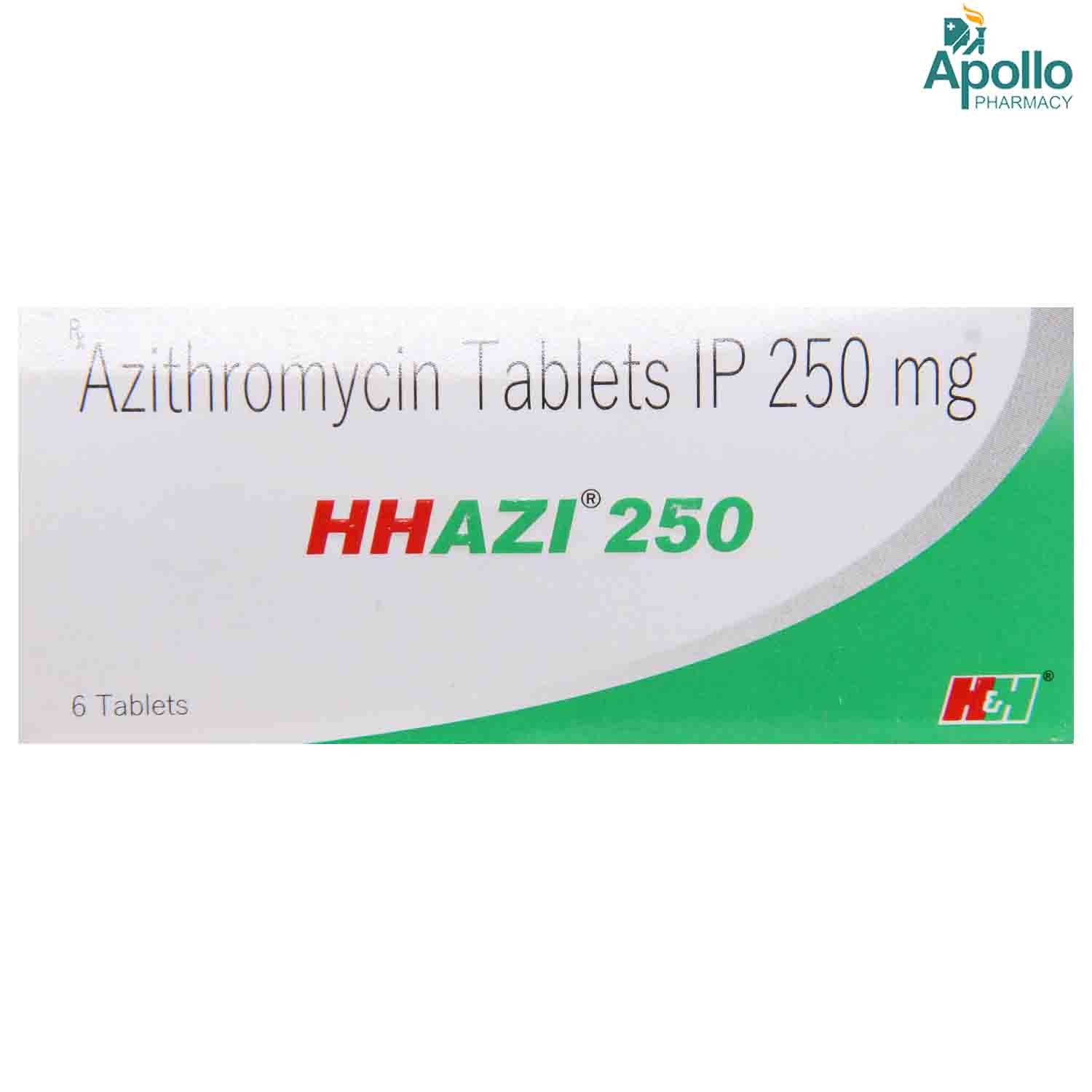 Hhazi 250 mg Tablet 6's, Pack of 6 TABLETS Hhazi 250 mg Tablet 6's, Pack of 6 TABLETS