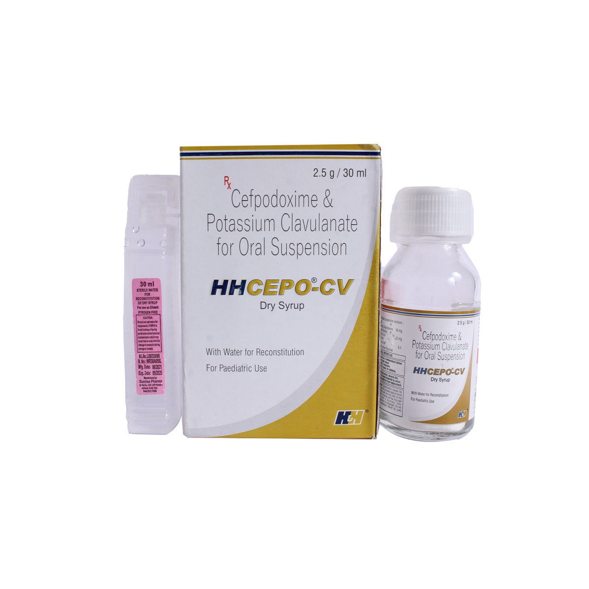 Hhcepo-Cv 2.5gm Paed Suspension 30ml, Pack of 1 LIQUID Hhcepo-Cv 2.5gm Paed Suspension 30ml, Pack of 1 LIQUID