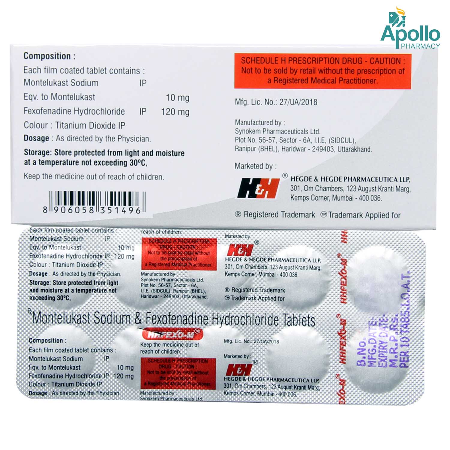 HHfexo M Tablet 10's, Pack of 10 TABLETS HHfexo M Tablet 10's, Pack of 10 TABLETS