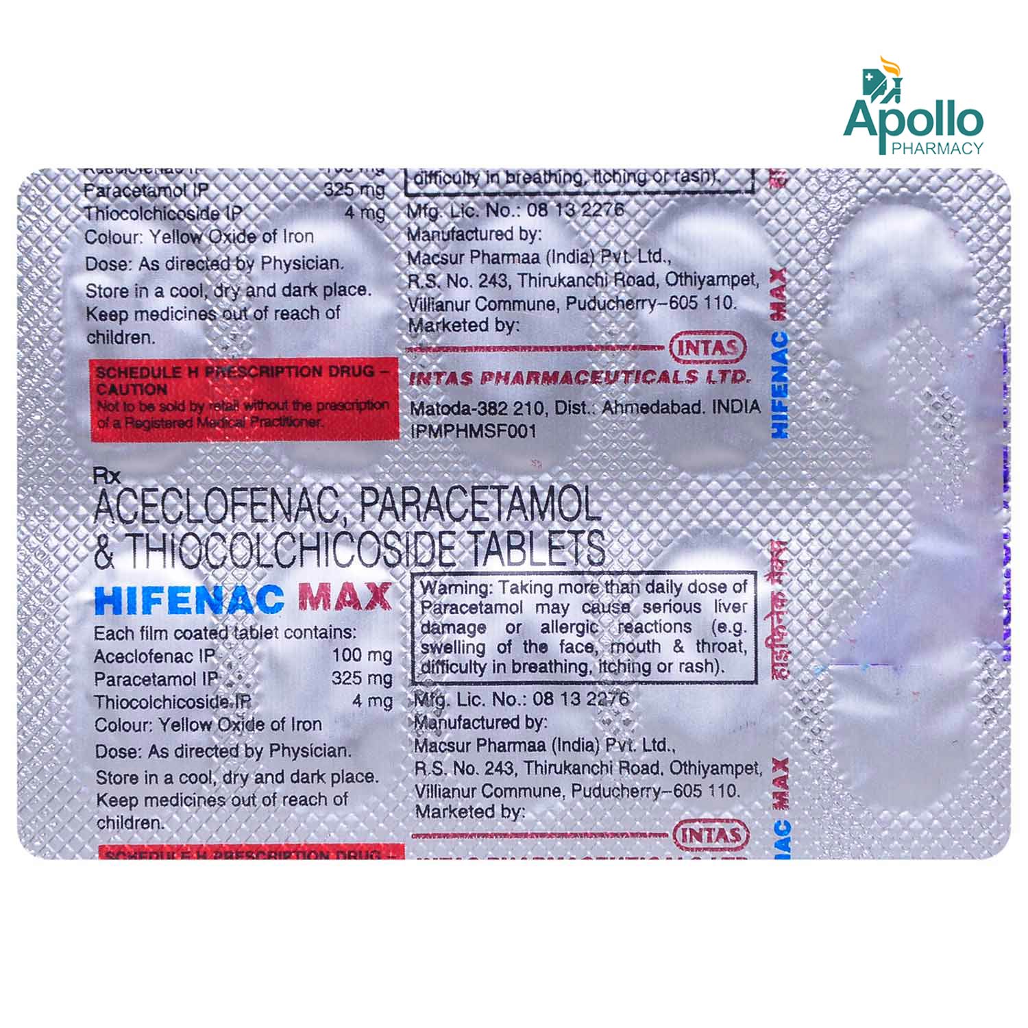 Hifenac Max Tablet 10's, Pack of 10 Hifenac Max Tablet 10's, Pack of 10