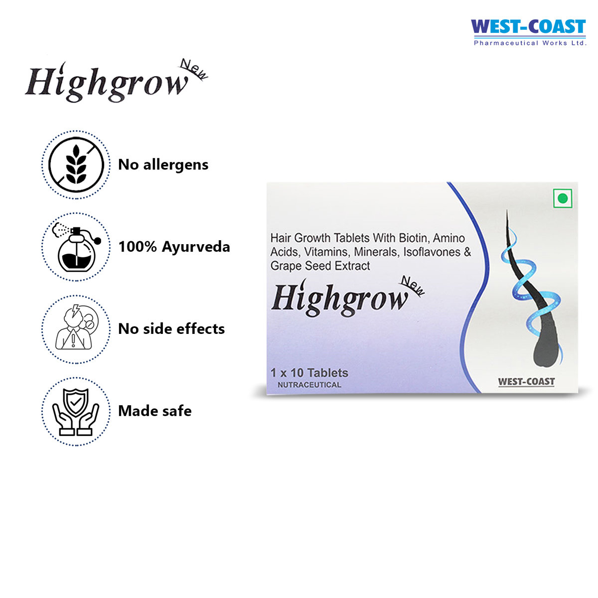 Highgrow, 10 Tablets, Pack of 10 Highgrow, 10 Tablets, Pack of 10