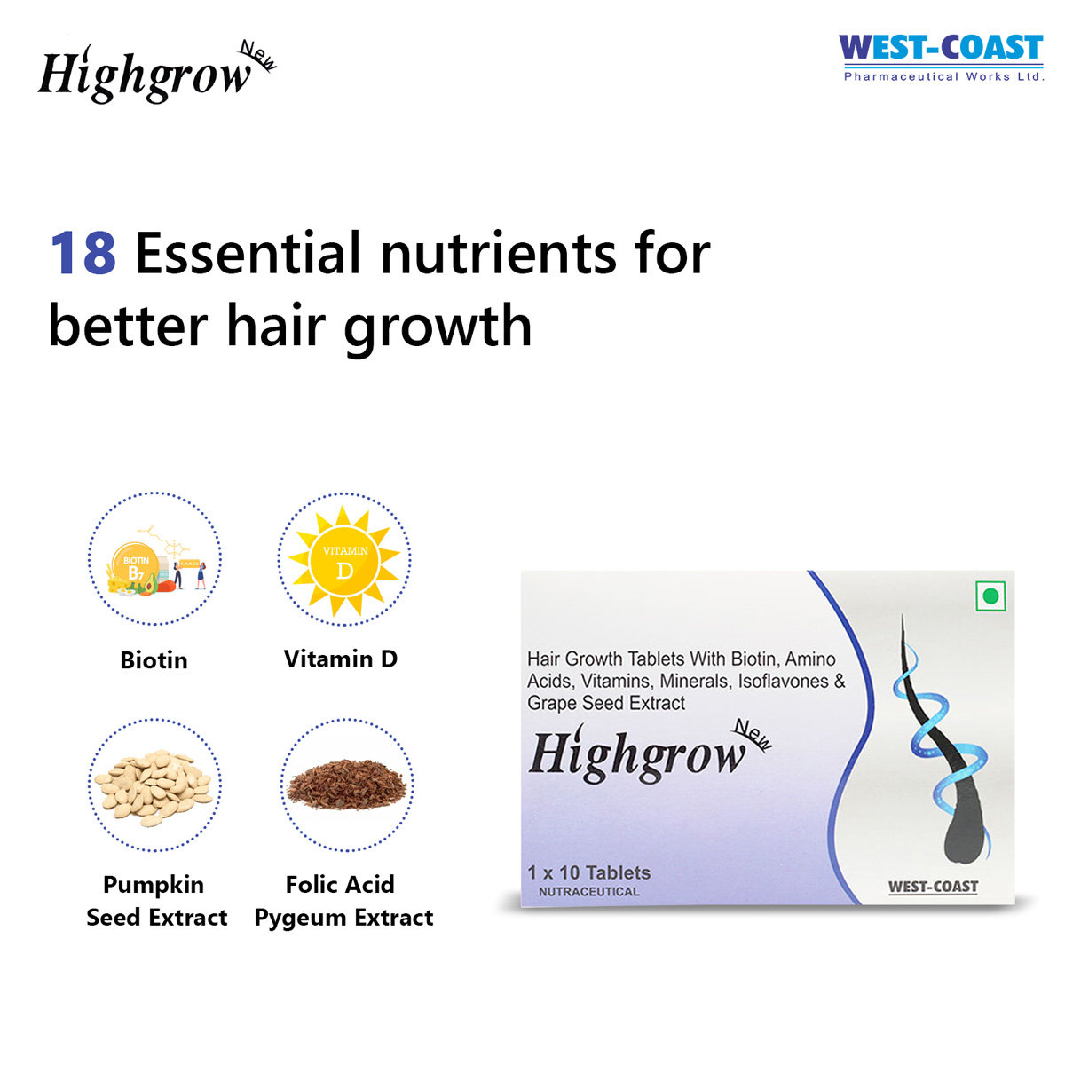 Highgrow, 10 Tablets, Pack of 10 Highgrow, 10 Tablets, Pack of 10