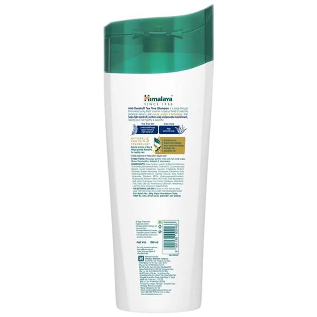 Himalaya AntiDandruff Shampoo with Tea Tree, 180 ml Price, Uses, Side Effects, Composition
