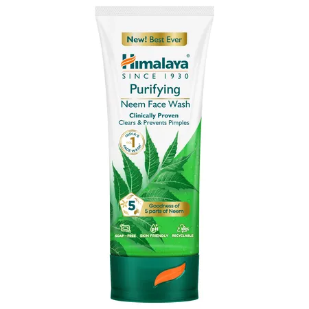 Himalaya Purifying Neem Face Wash 50 ml | With Neem & Turmeric | Prevents & Clear Pimple | For All Skin Type