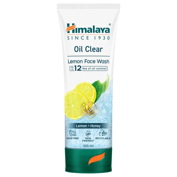 Himalaya Oil Clear Lemon Face Wash 100 ml | Lemon & Honey | Deep Cleansing | Removes Excess Oil | For Oily Skin
