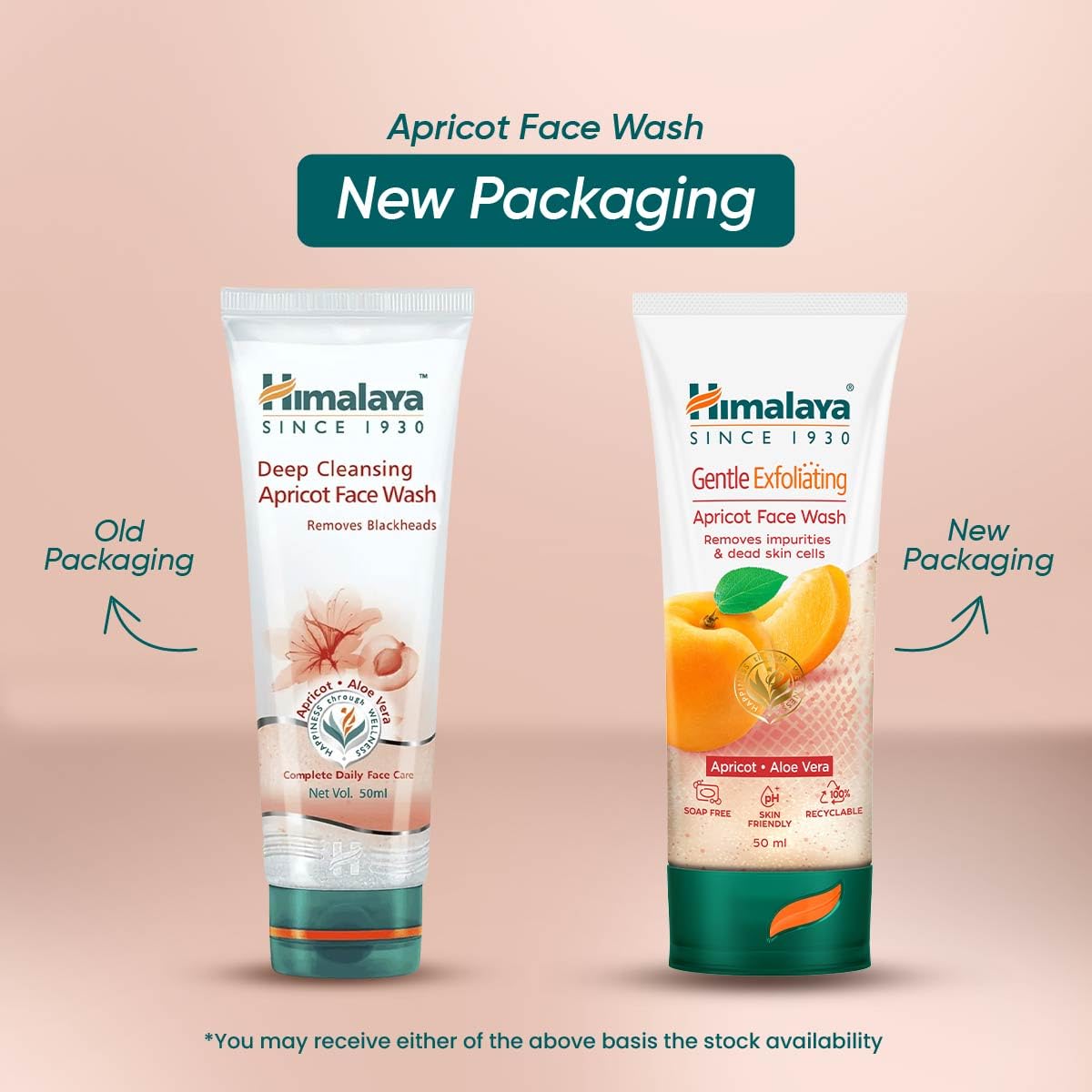 Himalaya Gentle Exfoliating Apricot Face Wash 50 ml | Apricot & Aloe Vera | Deep Cleansing | For Blackhead Removal, Pack of 1 Himalaya Gentle Exfoliating Apricot Face Wash 50 ml | Apricot & Aloe Vera | Deep Cleansing | For Blackhead Removal, Pack of 1