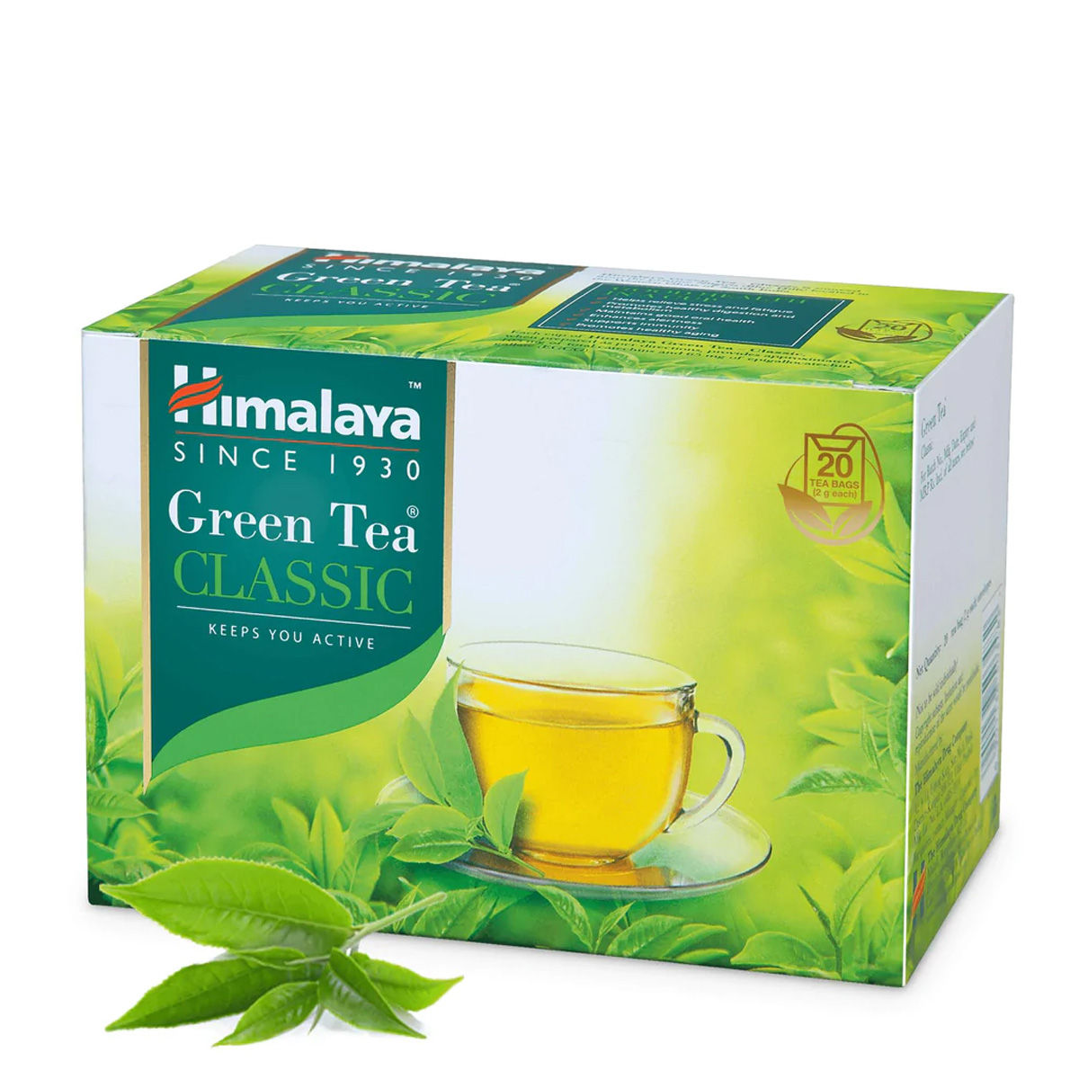 Himalaya Green Tea Bags, 10 Count, Pack of 1 