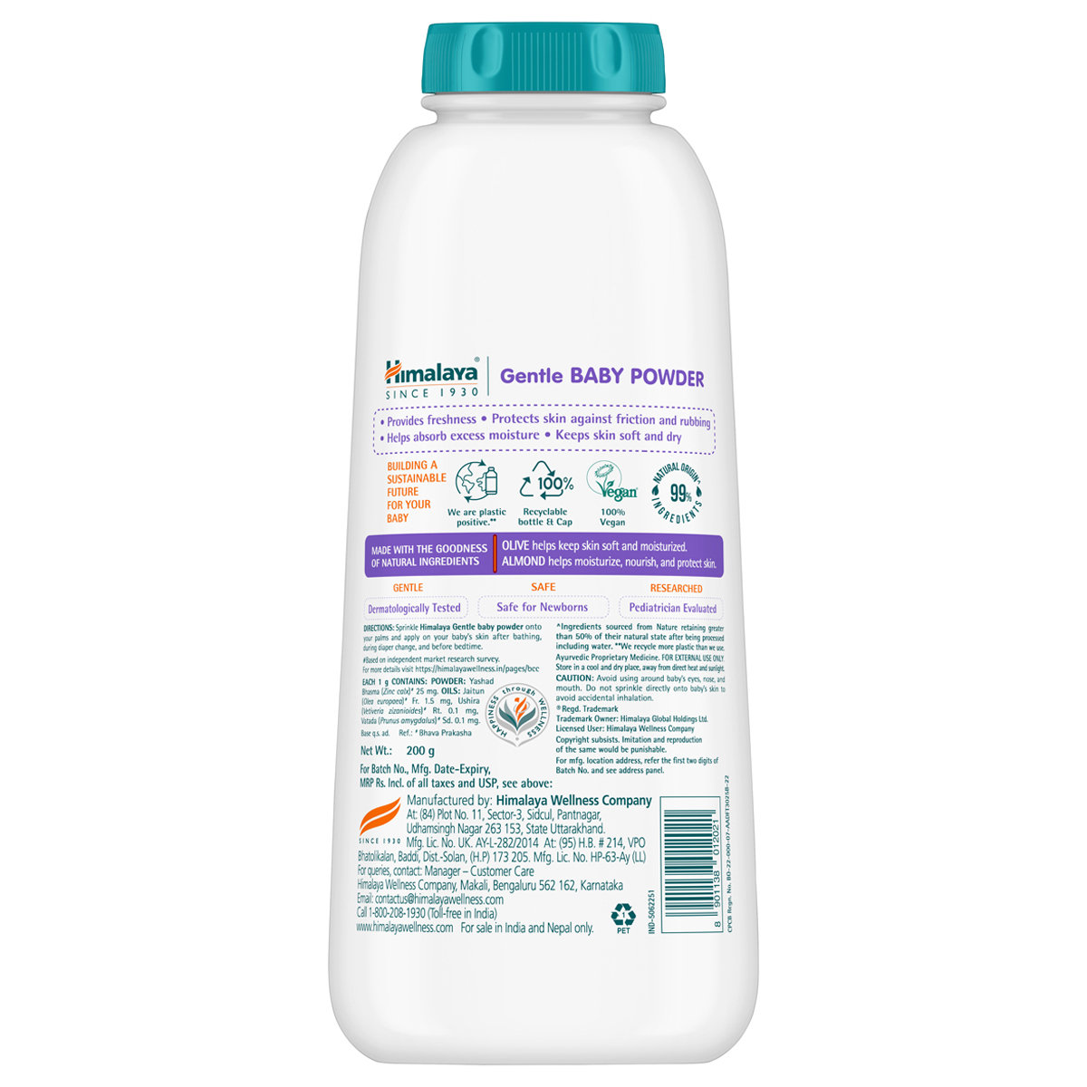 Himalaya Gentle Baby Powder, 200 gm, Pack of 1 Himalaya Gentle Baby Powder, 200 gm, Pack of 1