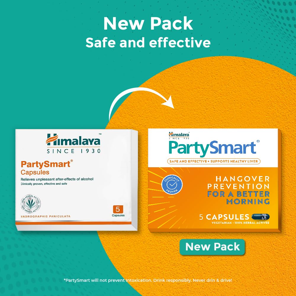 Himalaya PartySmart, 5 Capsules, Pack of 5 Himalaya PartySmart, 5 Capsules, Pack of 5