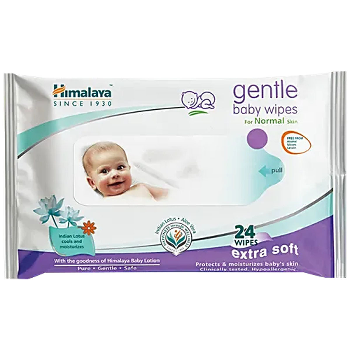 Himalaya Gentle Baby Wipes, 24 Count, Pack of 1 Himalaya Gentle Baby Wipes, 24 Count, Pack of 1