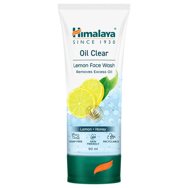 Himalaya Oil Clear Lemon Face Wash 50 ml | Lemon & Honey | Deep Cleansing | Removes Excess Oil | For Oily Skin