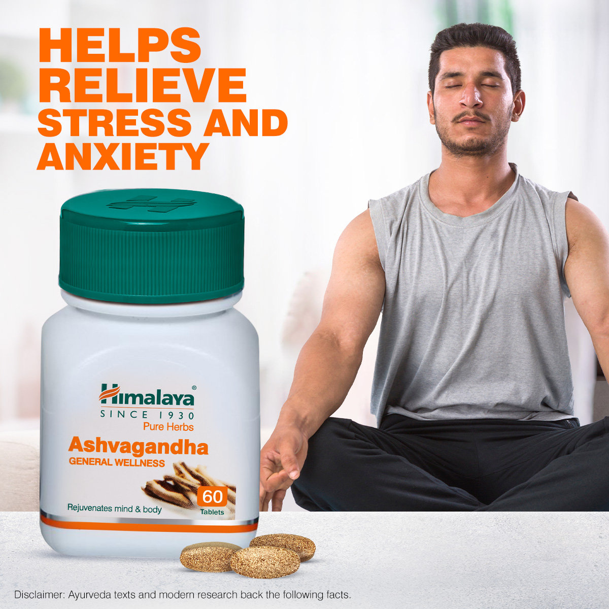 Himalaya Ashvagandha General Wellness, 60 Tablets, Pack of 1 Himalaya Ashvagandha General Wellness, 60 Tablets, Pack of 1