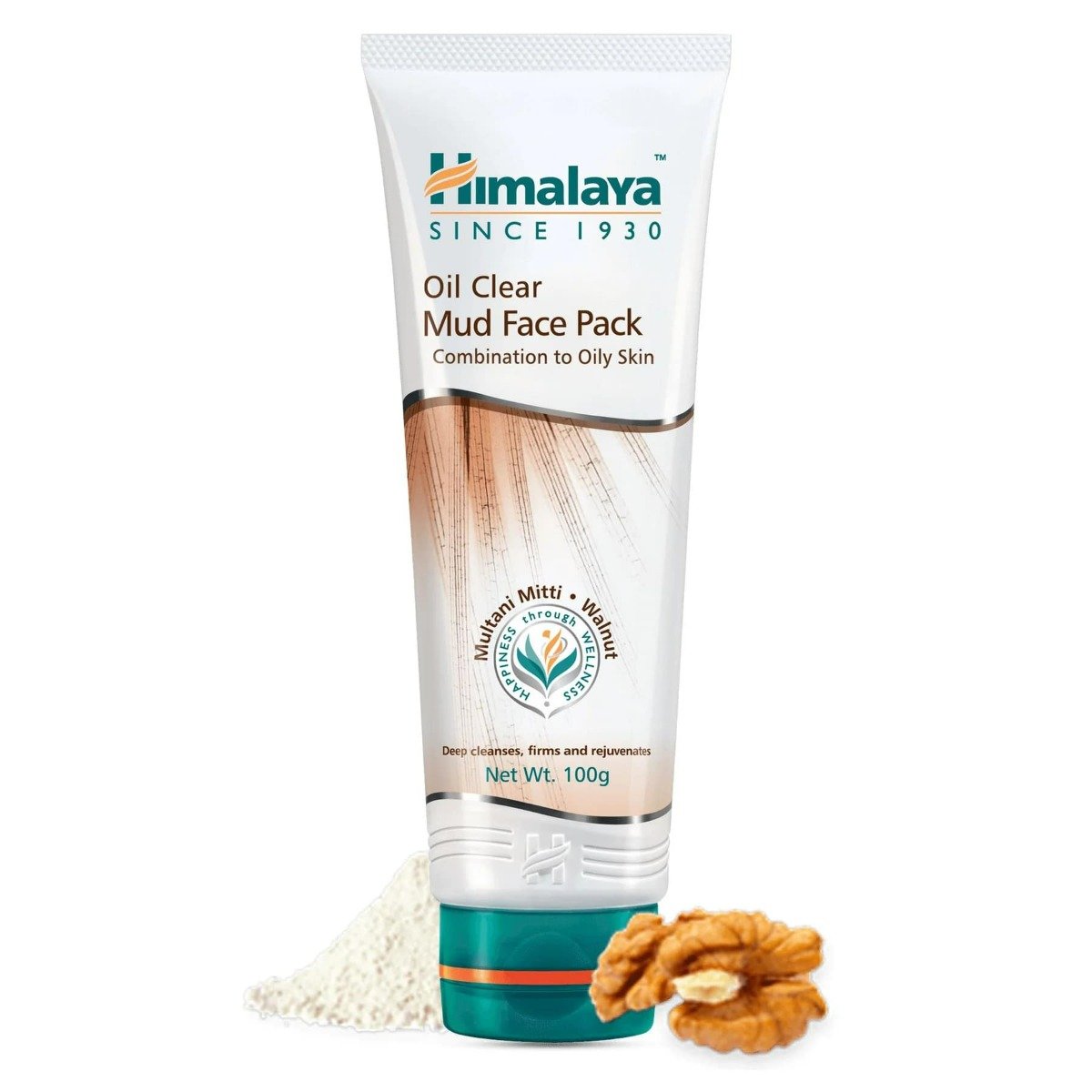 Himalaya Clarifying Mud Face Pack 100 gm | Fuller's Earth & Walnut | Deeply Cleanses Impurities | Rejuvenates Skin | For Combination To Oily Skin, Pack of 1 Himalaya Clarifying Mud Face Pack 100 gm | Fuller's Earth & Walnut | Deeply Cleanses Impurities | Rejuvenates Skin | For Combination To Oily Skin, Pack of 1