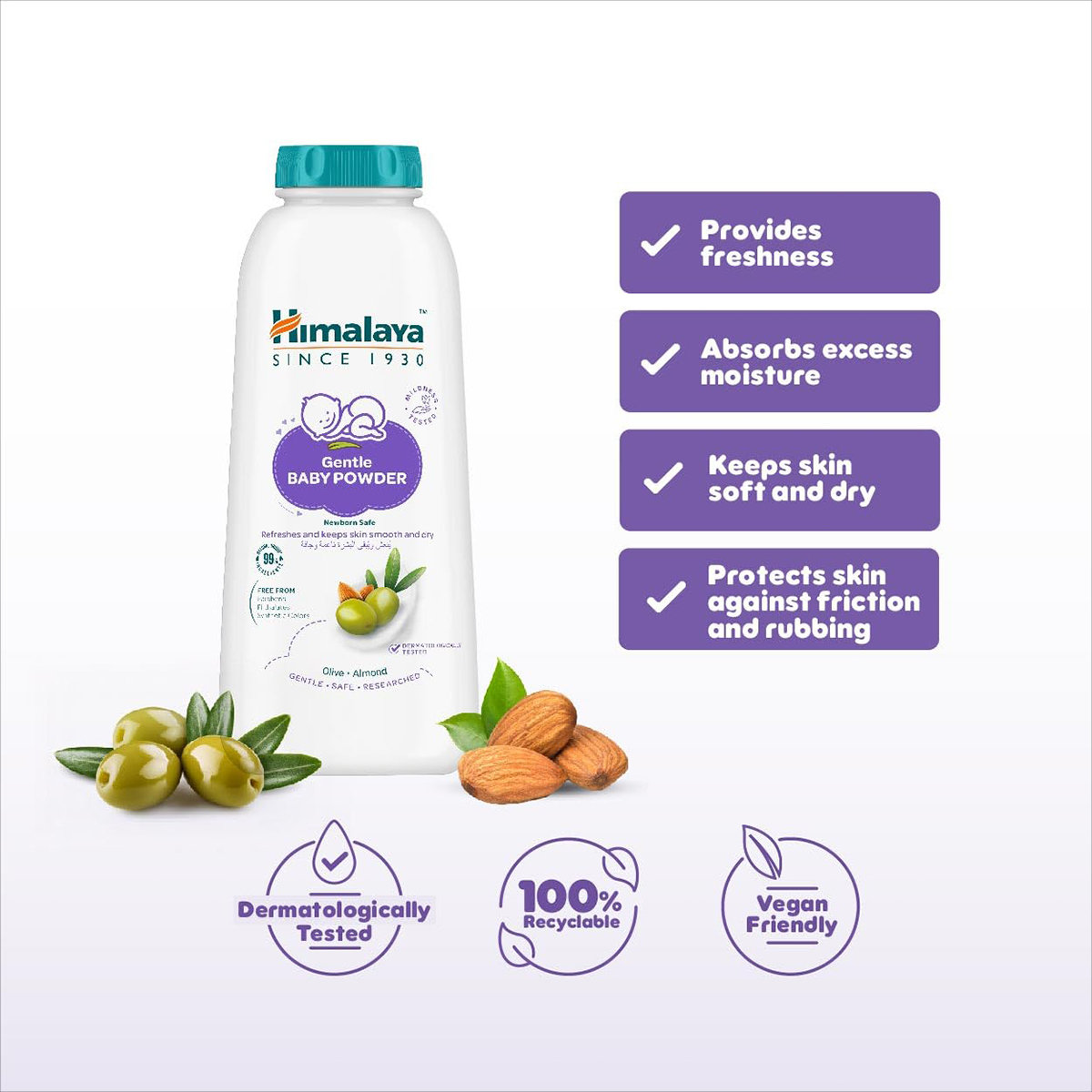 Himalaya Gentle Baby Powder, 400 gm, Pack of 1 Himalaya Gentle Baby Powder, 400 gm, Pack of 1