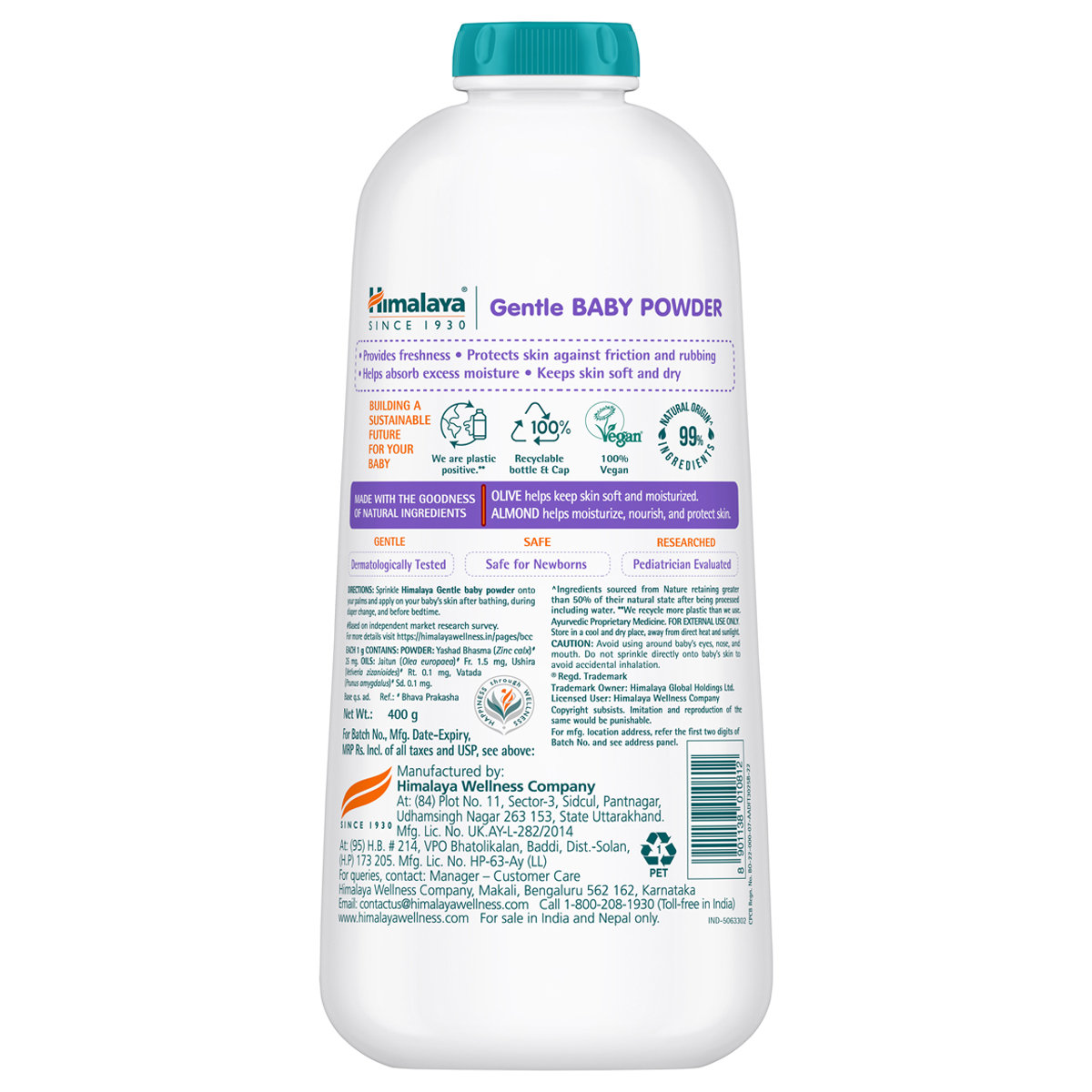 Himalaya Gentle Baby Powder, 400 gm, Pack of 1 Himalaya Gentle Baby Powder, 400 gm, Pack of 1
