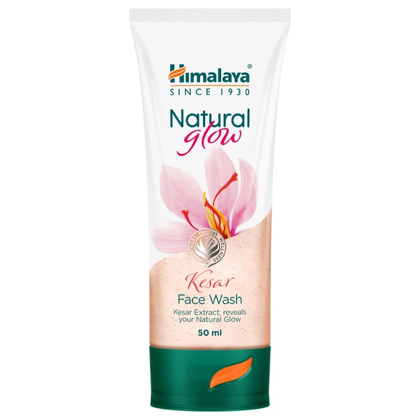 Himalaya Instant Glow Fairness Kesar Face Wash 50 ml | Kesar | Removes Skin Dullness | For Instant Glowing Skin