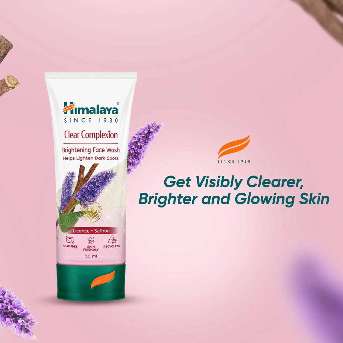 Himalaya Clear Complexion Whitening Face Wash 100ml | Licprice & Saffron | Clarifies & Cleanses Impurities | Enhances Skin Complexion | For Clear Glowing & Skin Himalaya Clear Complexion Whitening Face Wash 100ml | Licprice & Saffron | Clarifies & Cleanses Impurities | Enhances Skin Complexion | For Clear Glowing & Skin