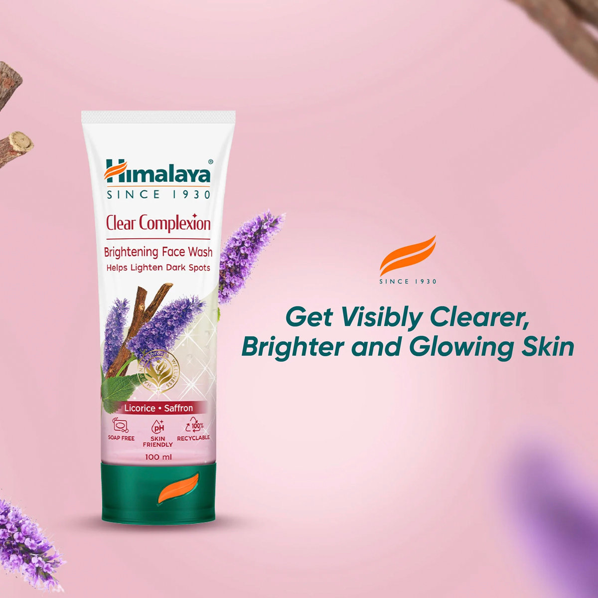 Himalaya Clear Complexion Whitening Face Wash 100ml | Licprice & Saffron | Clarifies & Cleanses Impurities | Enhances Skin Complexion | For Clear Glowing & Skin Himalaya Clear Complexion Whitening Face Wash 100ml | Licprice & Saffron | Clarifies & Cleanses Impurities | Enhances Skin Complexion | For Clear Glowing & Skin