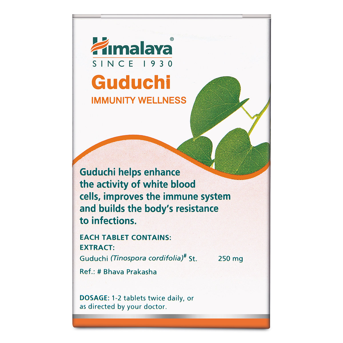 Himalaya Pure Herbs Guduchi Immunity Wellness, 60 Tablets, Pack of 1 Himalaya Pure Herbs Guduchi Immunity Wellness, 60 Tablets, Pack of 1