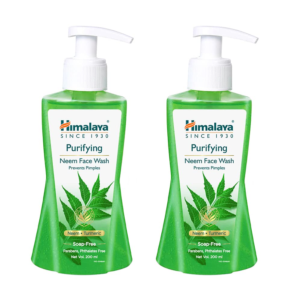 Himalaya Purifying Neem Face Wash 200 ml | With Neem & Turmeric | Prevents & Clear Pimple | For All Skin Type, Pack of 1 Himalaya Purifying Neem Face Wash 200 ml | With Neem & Turmeric | Prevents & Clear Pimple | For All Skin Type, Pack of 1