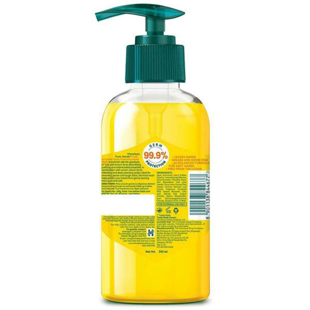 Himalaya Pure Hands Tulsi & Lemon Hand Wash, 250 ml Price, Uses, Side Effects, Composition