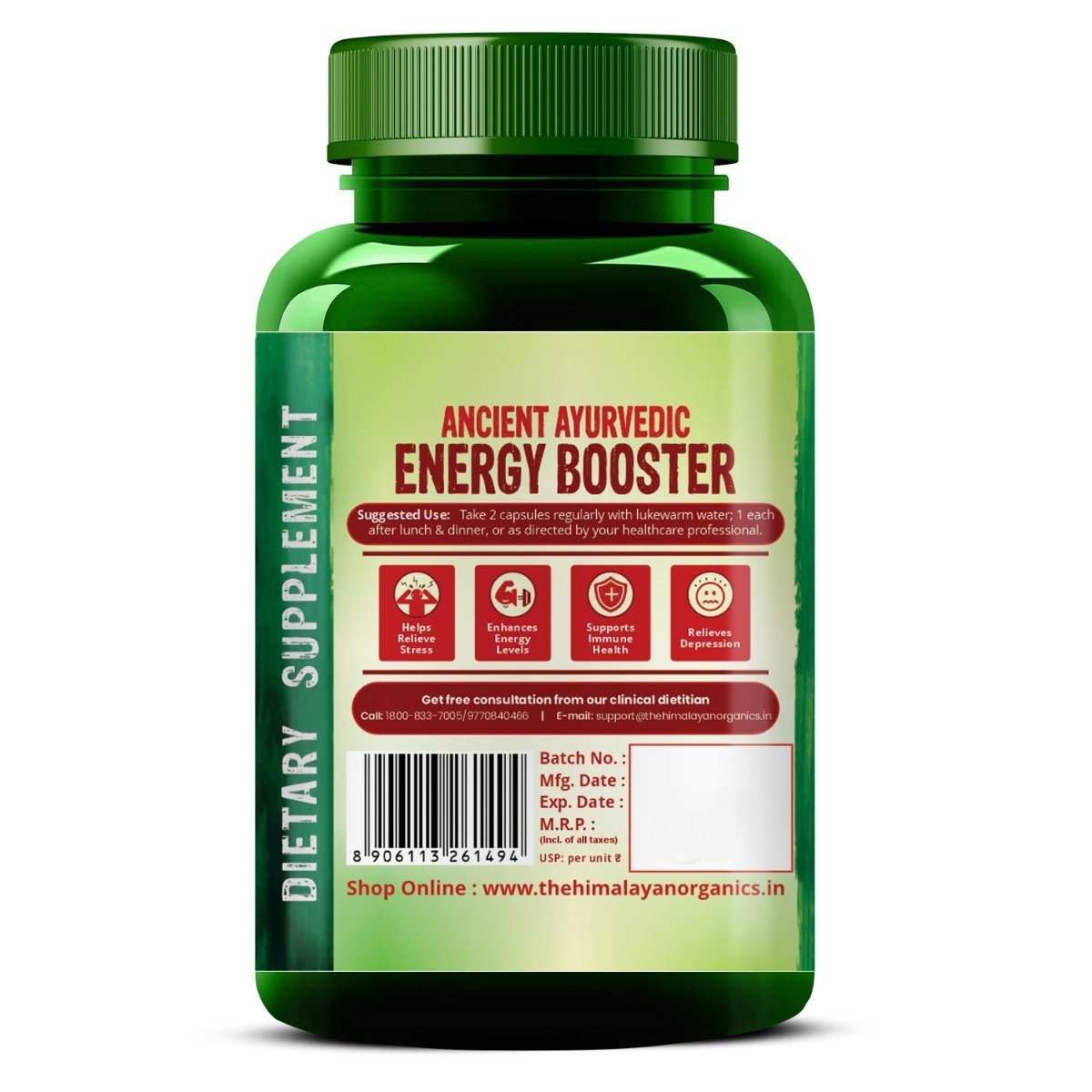 Vlado's Himalayan Organics Ashwagandha 1000 mg, 120 Capsules, Pack of 1 Vlado's Himalayan Organics Ashwagandha 1000 mg, 120 Capsules, Pack of 1