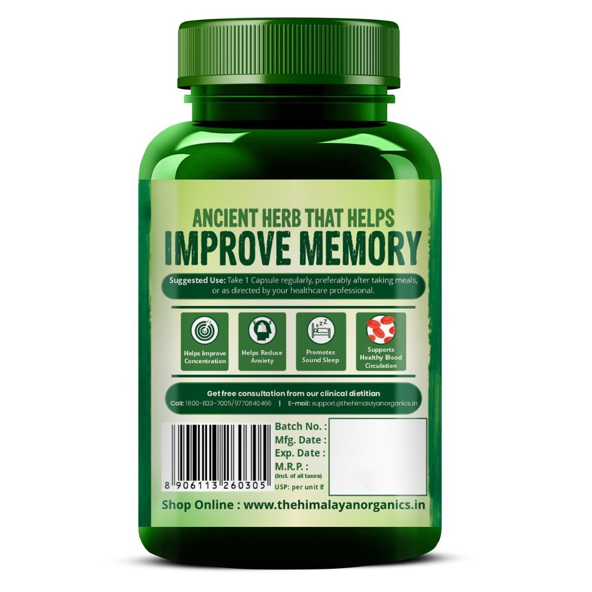 Vlado's Himalayan Organics Ginkgo Biloba, 60 Capsules, Pack of 1 Vlado's Himalayan Organics Ginkgo Biloba, 60 Capsules, Pack of 1