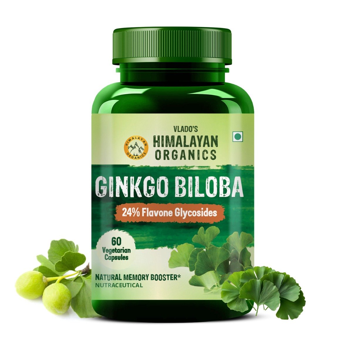 Vlado's Himalayan Organics Ginkgo Biloba, 60 Capsules, Pack of 1 Vlado's Himalayan Organics Ginkgo Biloba, 60 Capsules, Pack of 1