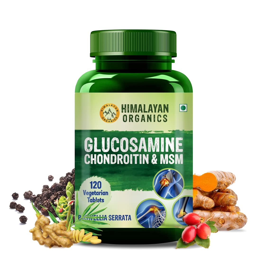 Himalayan Organics Glucosamine Chondroitin & MSM, 120 Tablets Price
