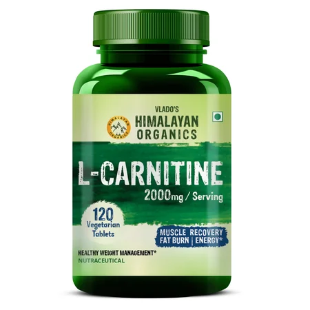 Vlado's Himalayan Organics L-Carnitine 2000 mg, 120 Tablets