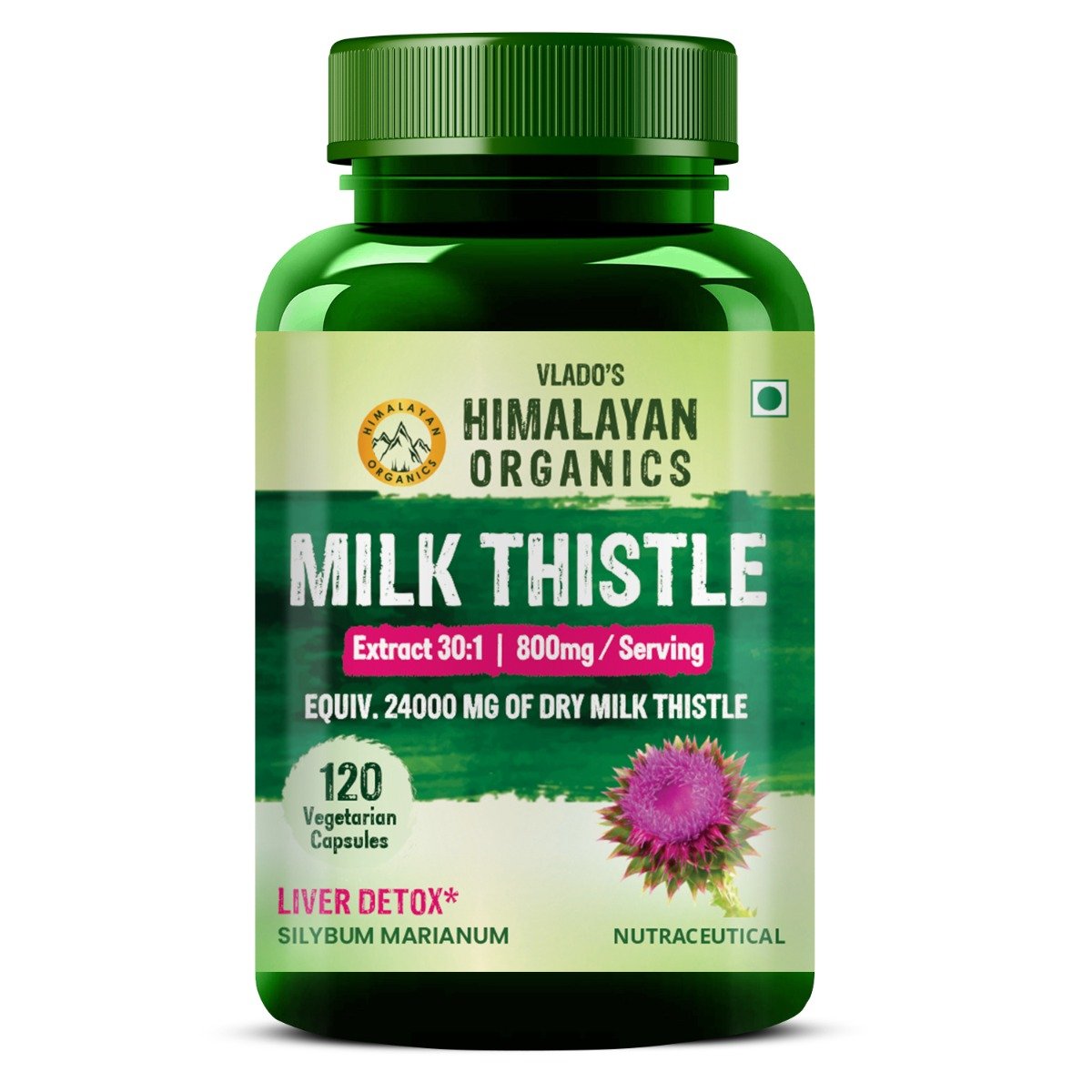Vlado's Himalayan Organics Milk Thistle, 120 Capsules, Pack of 1 Vlado's Himalayan Organics Milk Thistle, 120 Capsules, Pack of 1
