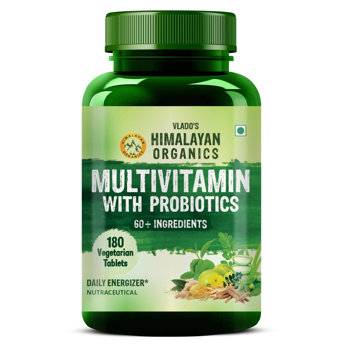 Vlado's Himalayan Organics Multivitamin with Probiotics, 180 Tablets, Pack of 1 Vlado's Himalayan Organics Multivitamin with Probiotics, 180 Tablets, Pack of 1