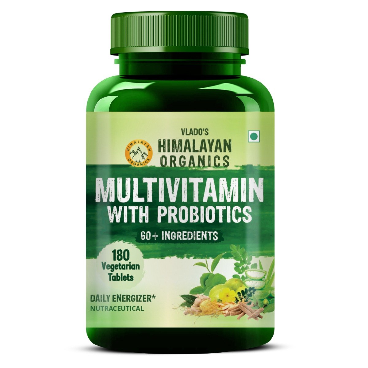 Vlado's Himalayan Organics Multivitamin with Probiotics, 180 Tablets, Pack of 1 Vlado's Himalayan Organics Multivitamin with Probiotics, 180 Tablets, Pack of 1