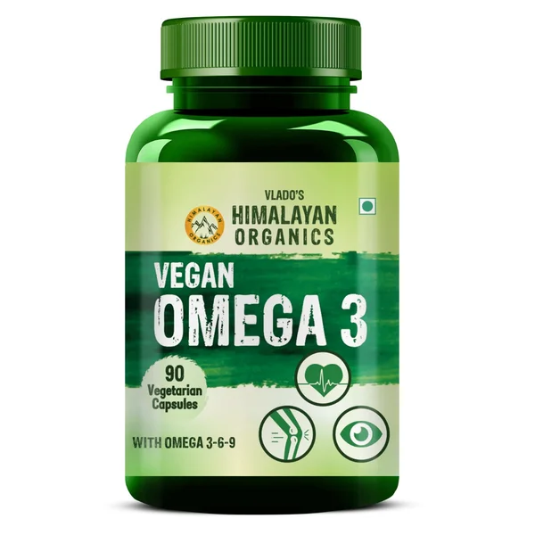 Vlado's Himalayan Organics Vegan Omega 3, 90 Capsules, Pack of 1