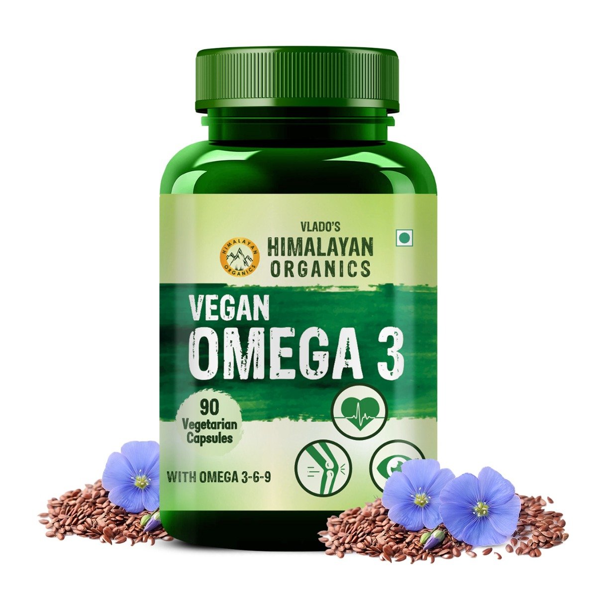 Vlado's Himalayan Organics Vegan Omega 3, 90 Capsules, Pack of 1 Vlado's Himalayan Organics Vegan Omega 3, 90 Capsules, Pack of 1