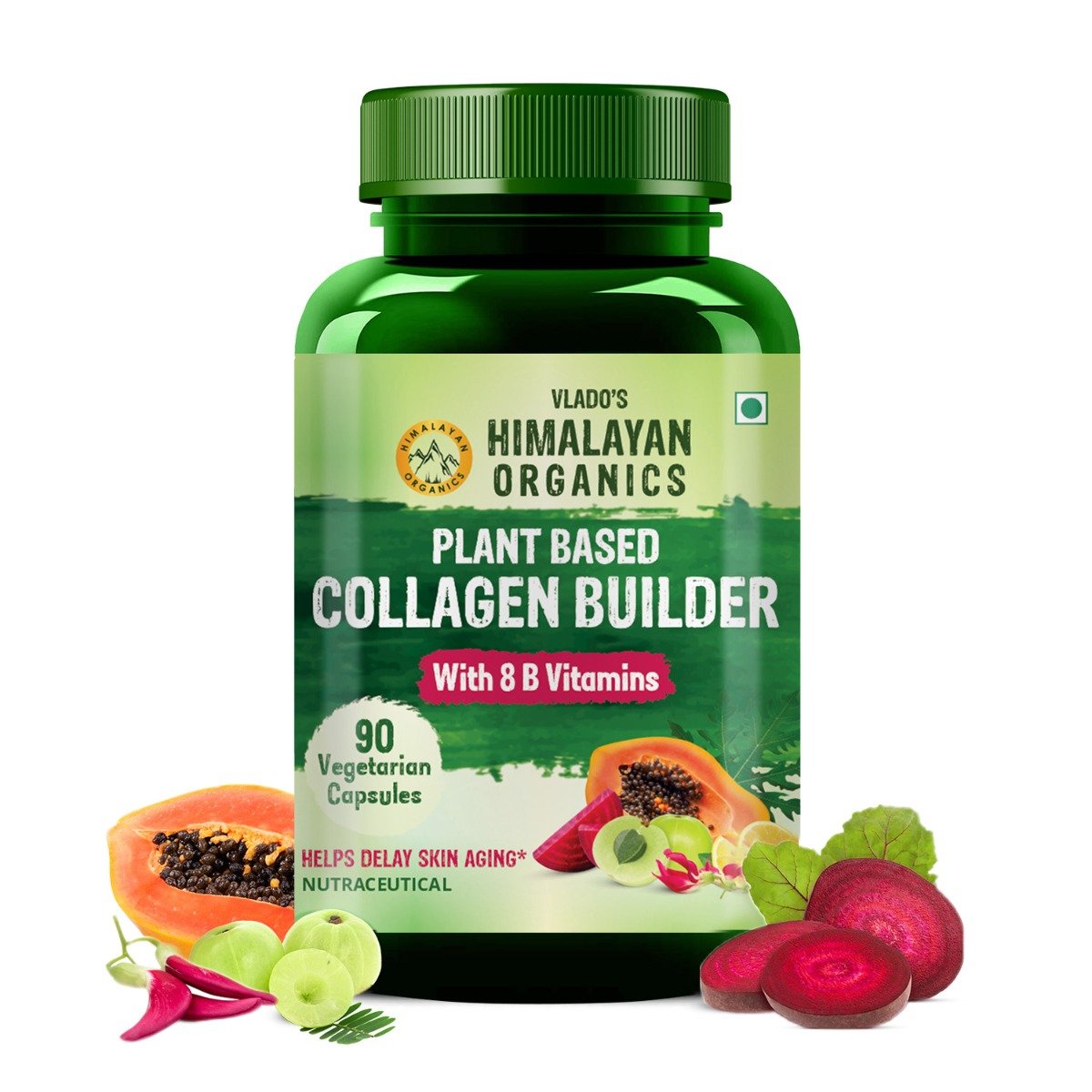 Vlado's Himalayan Organics Plant Based Collagen Builder, 90 Capsules, Pack of 1 Vlado's Himalayan Organics Plant Based Collagen Builder, 90 Capsules, Pack of 1