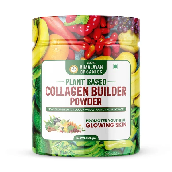 Vlado's Himalayan Organics Plant Based Collagen Builder Powder, 250 gm, Pack of 1