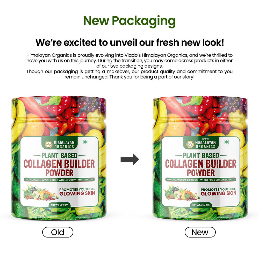 Vlado's Himalayan Organics Plant Based Collagen Builder Powder, 250 gm, Pack of 1 Vlado's Himalayan Organics Plant Based Collagen Builder Powder, 250 gm, Pack of 1