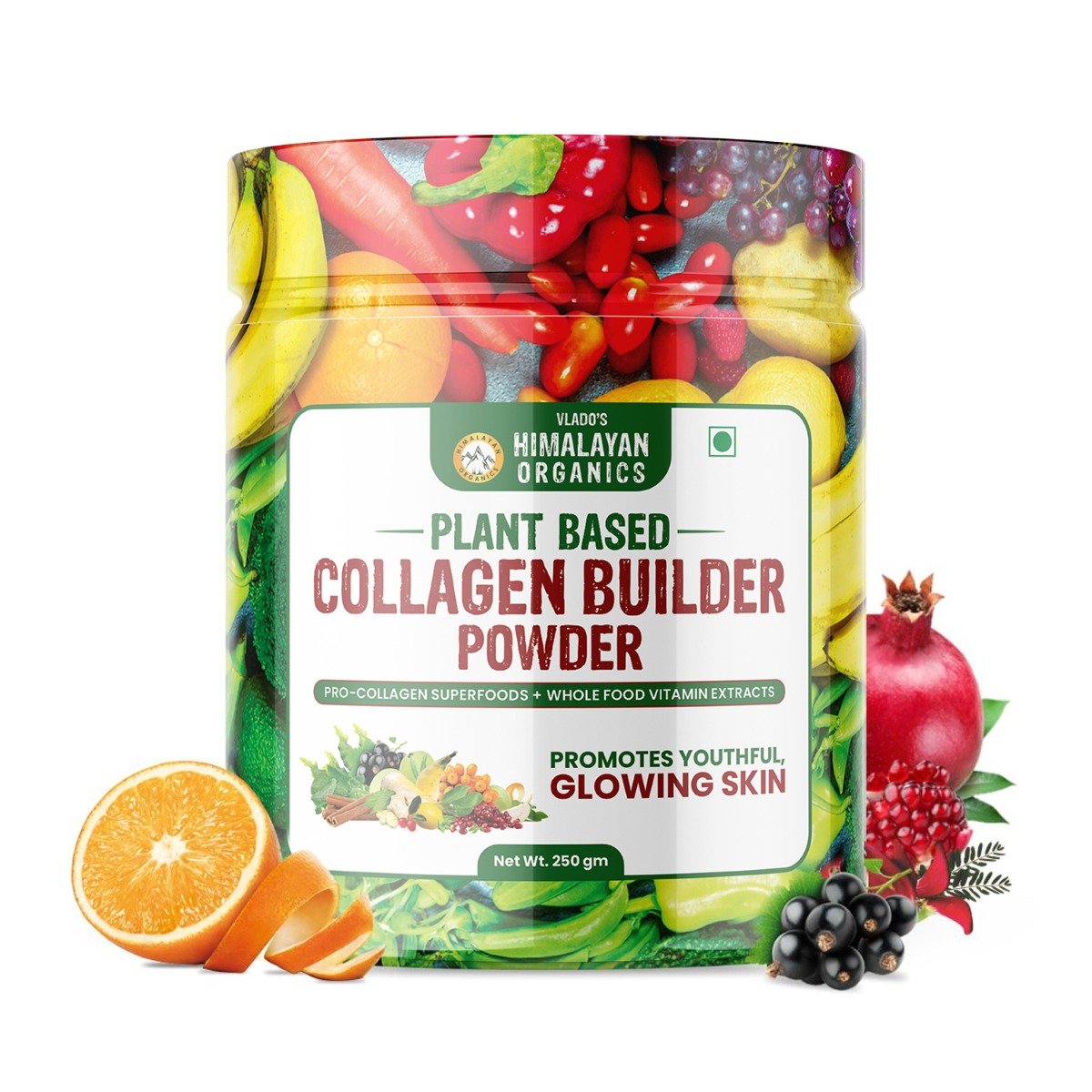 Vlado's Himalayan Organics Plant Based Collagen Builder Powder, 250 gm, Pack of 1 Vlado's Himalayan Organics Plant Based Collagen Builder Powder, 250 gm, Pack of 1