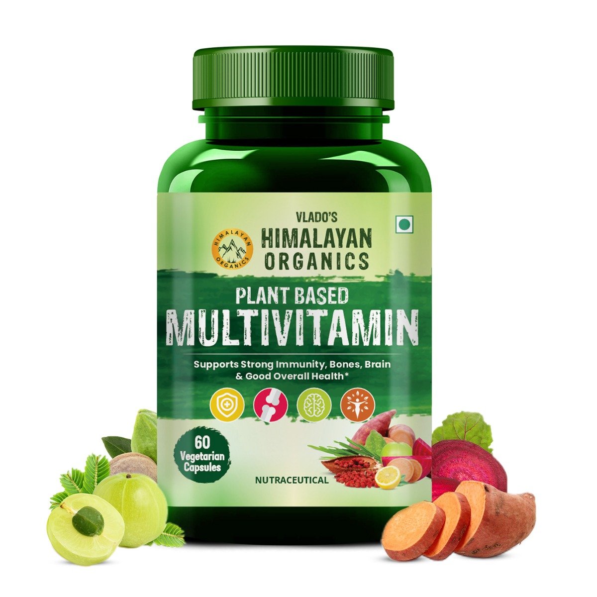 Vlado's Himalayan Organics Plant Based Multivitamin, 60 Capsules, Pack of 1 Vlado's Himalayan Organics Plant Based Multivitamin, 60 Capsules, Pack of 1