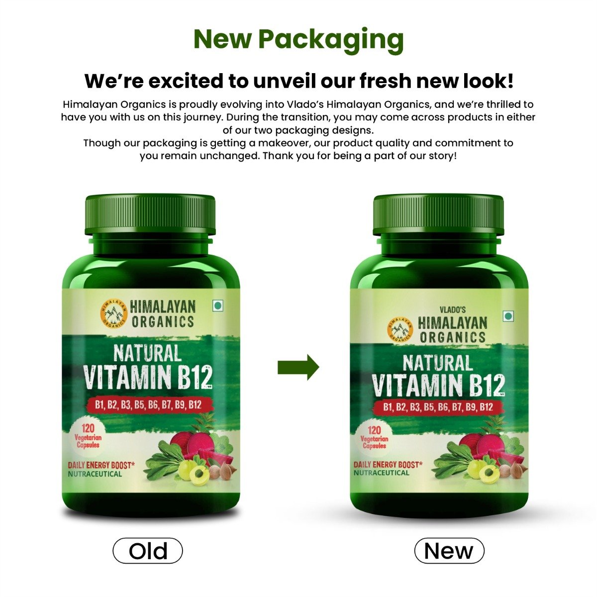 Vlado's Himalayan Organics Plant Based Vitamin B12, 120 Capsules, Pack of 1 Vlado's Himalayan Organics Plant Based Vitamin B12, 120 Capsules, Pack of 1