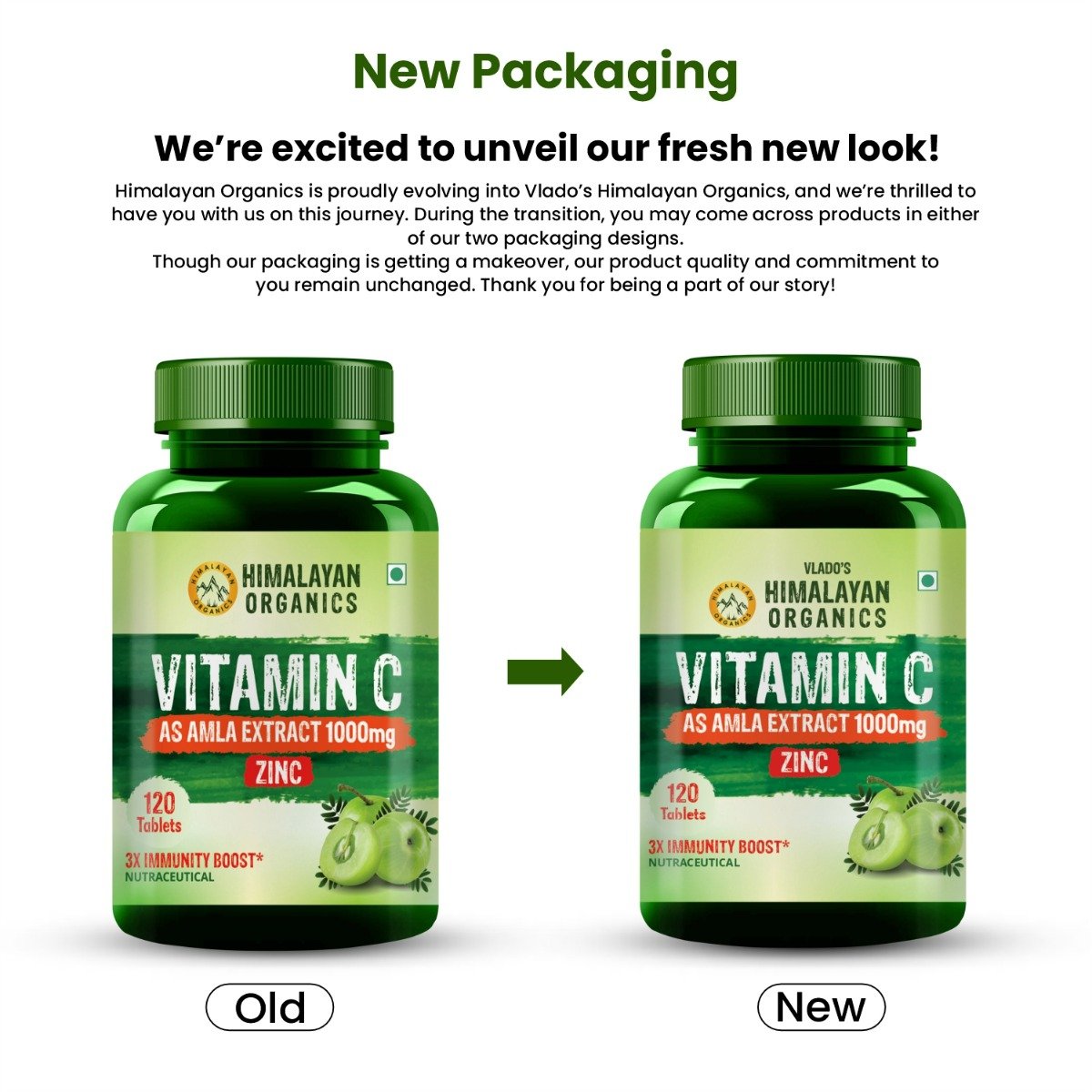 Vlado's Himalayan Organics Vitamin C 1000 mg, 120 Tablets, Pack of 1 Vlado's Himalayan Organics Vitamin C 1000 mg, 120 Tablets, Pack of 1