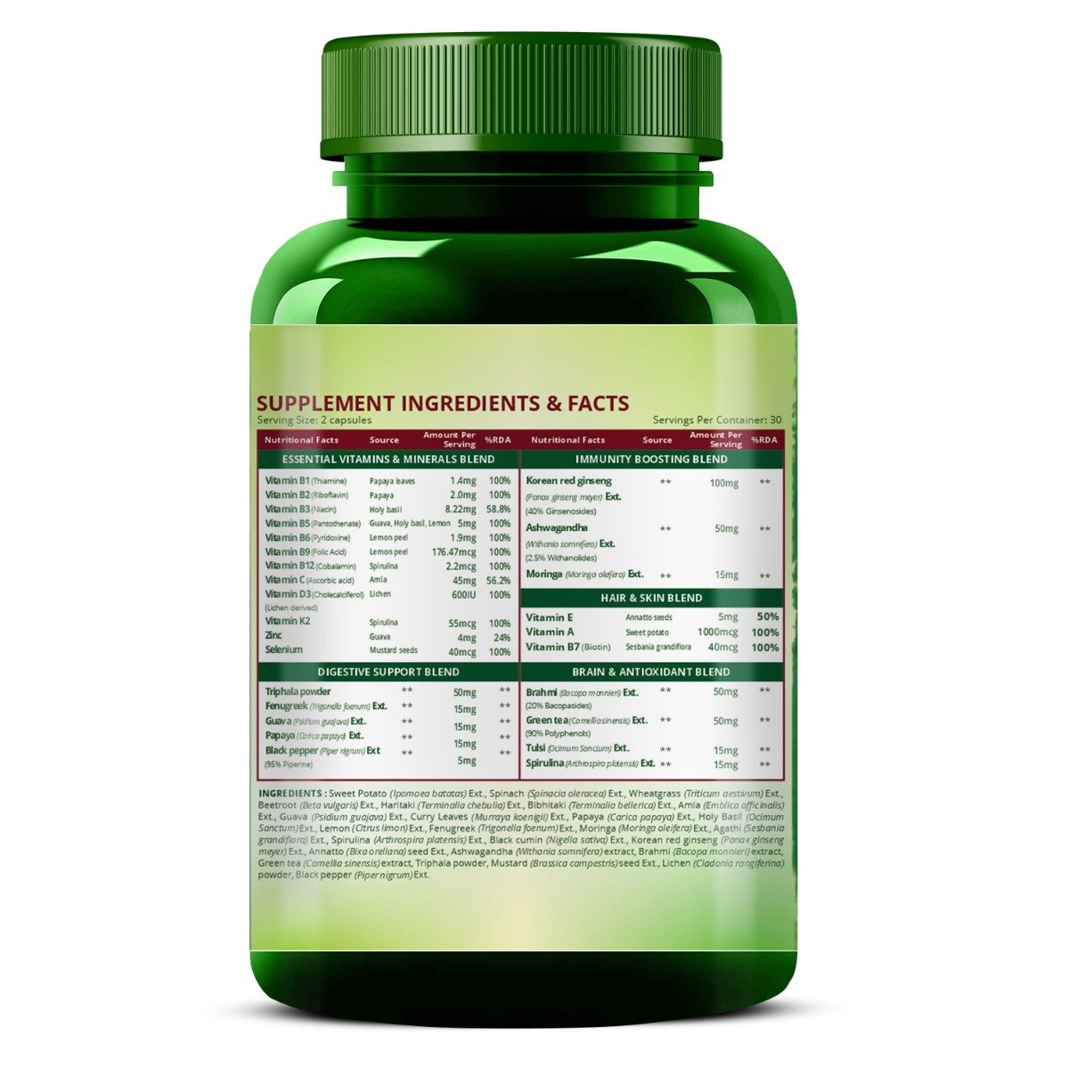 Vlado's Himalayan Organics Whole Food Multivitamin for Men, 60 Capsules, Pack of 1 Vlado's Himalayan Organics Whole Food Multivitamin for Men, 60 Capsules, Pack of 1