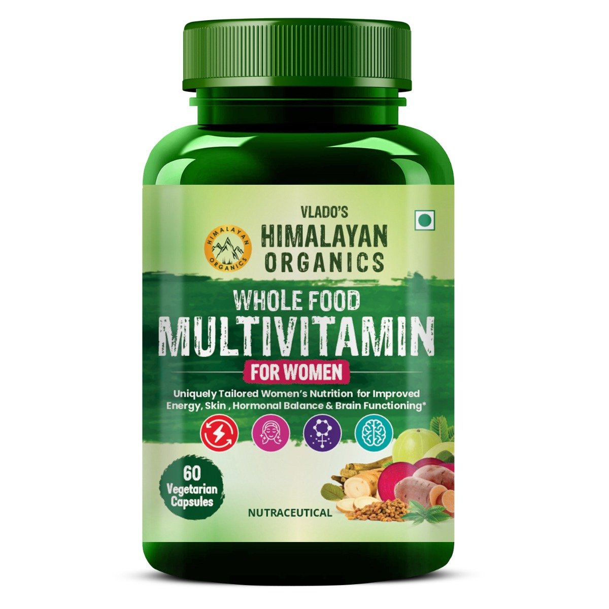 Vlado's Himalayan Organics Whole Food Multivitamin for Women, 60 Capsules, Pack of 1 Vlado's Himalayan Organics Whole Food Multivitamin for Women, 60 Capsules, Pack of 1