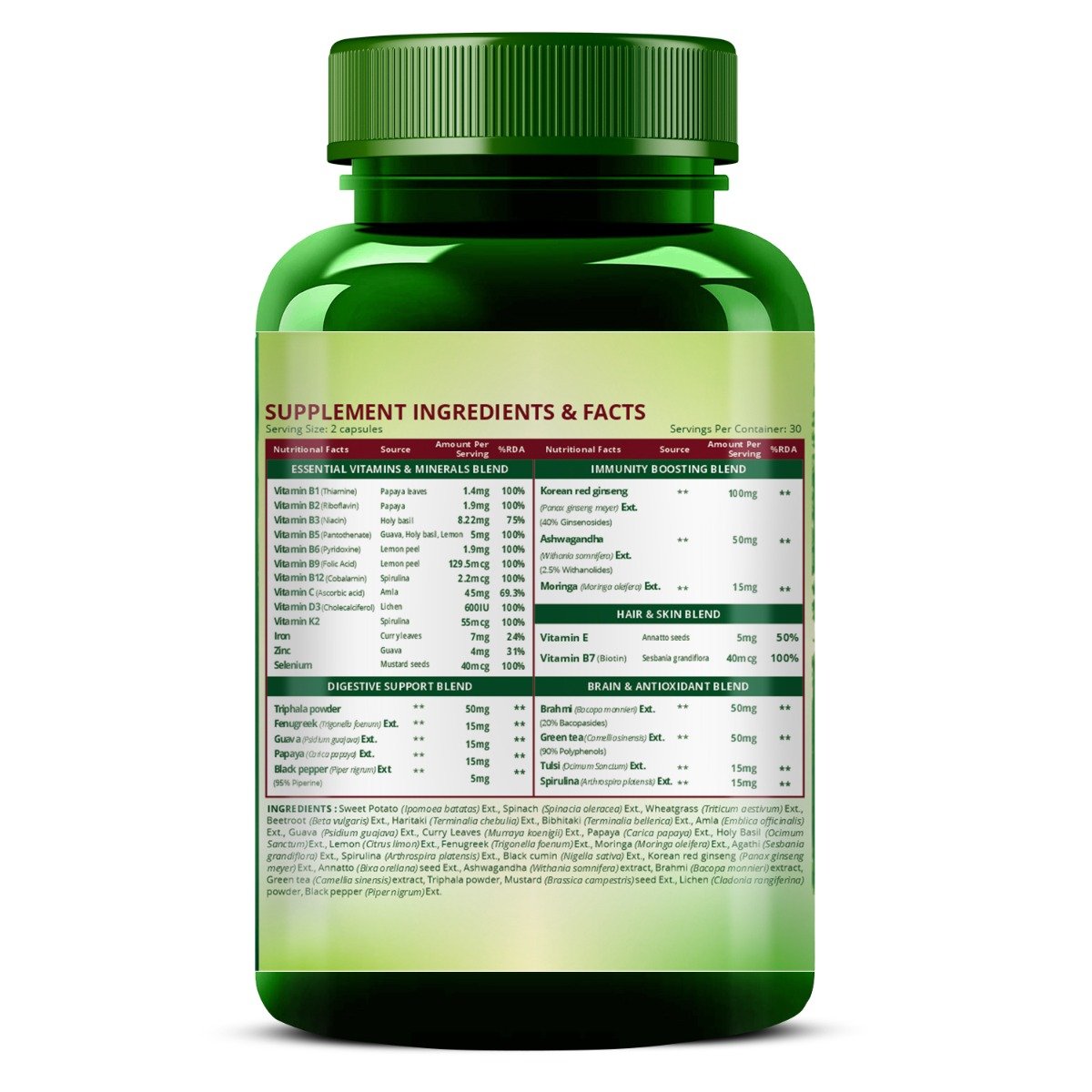 Vlado's Himalayan Organics Whole Food Multivitamin for Women, 60 Capsules, Pack of 1 Vlado's Himalayan Organics Whole Food Multivitamin for Women, 60 Capsules, Pack of 1